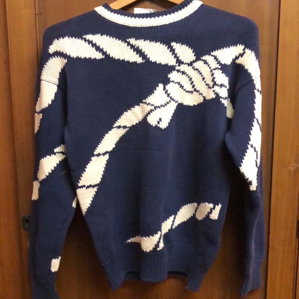 Vintage London fog rope sweater